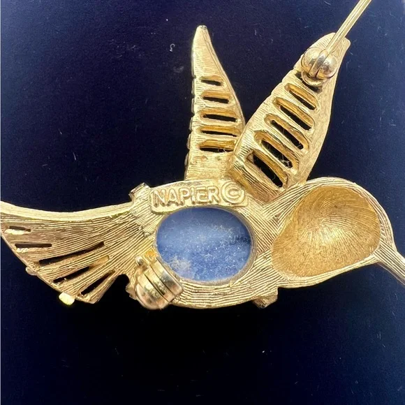 Napier Hummingbird Brooch-Vintage - Picture 7 of 7